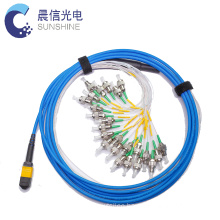 Hot selling great quality OM1 OM2 OM3 OM4 multi core cable jumper fiber optic MPO patch cord